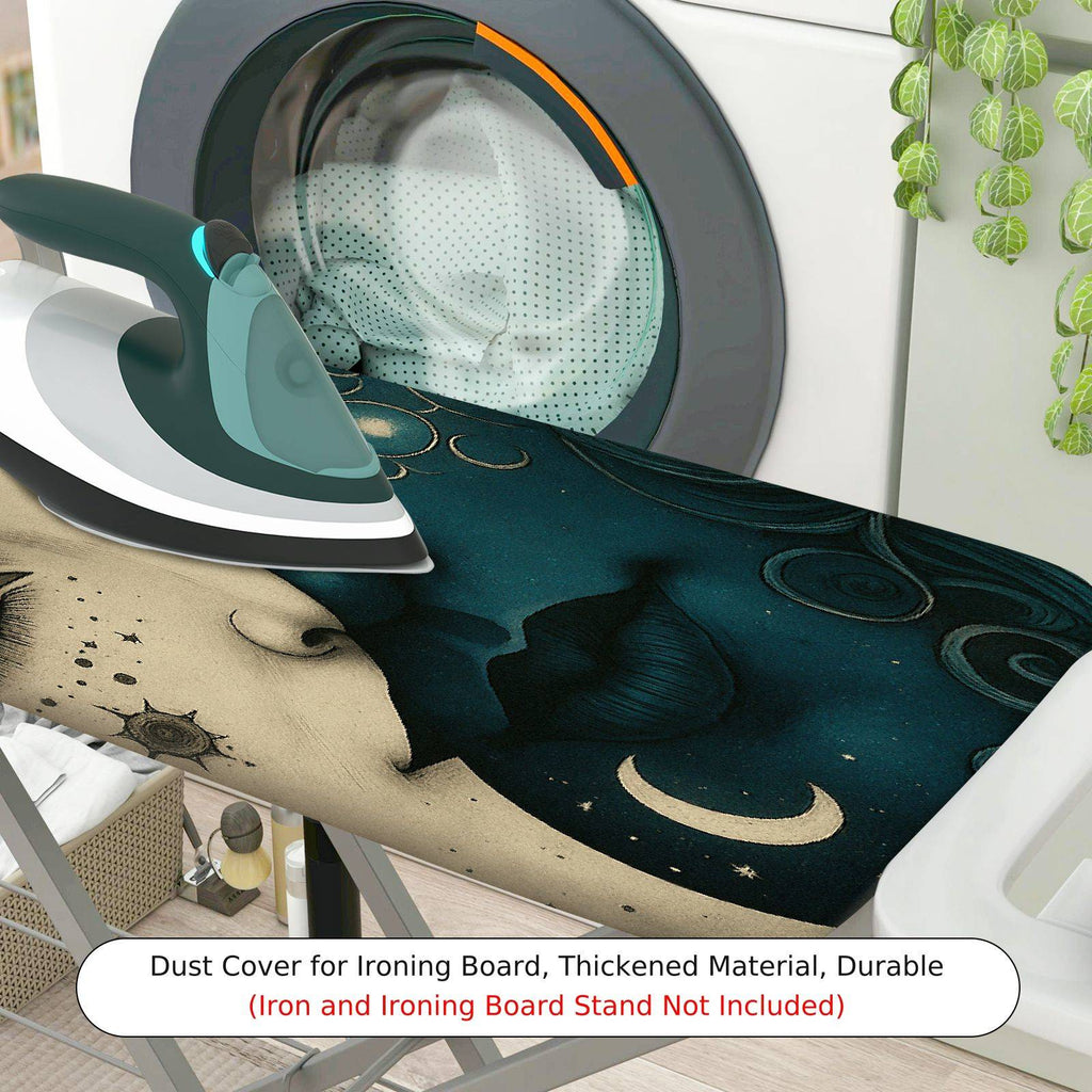 1-Piece Moon Starry Night Abstract  Ironing Board Cover, Universal Size, Without Board