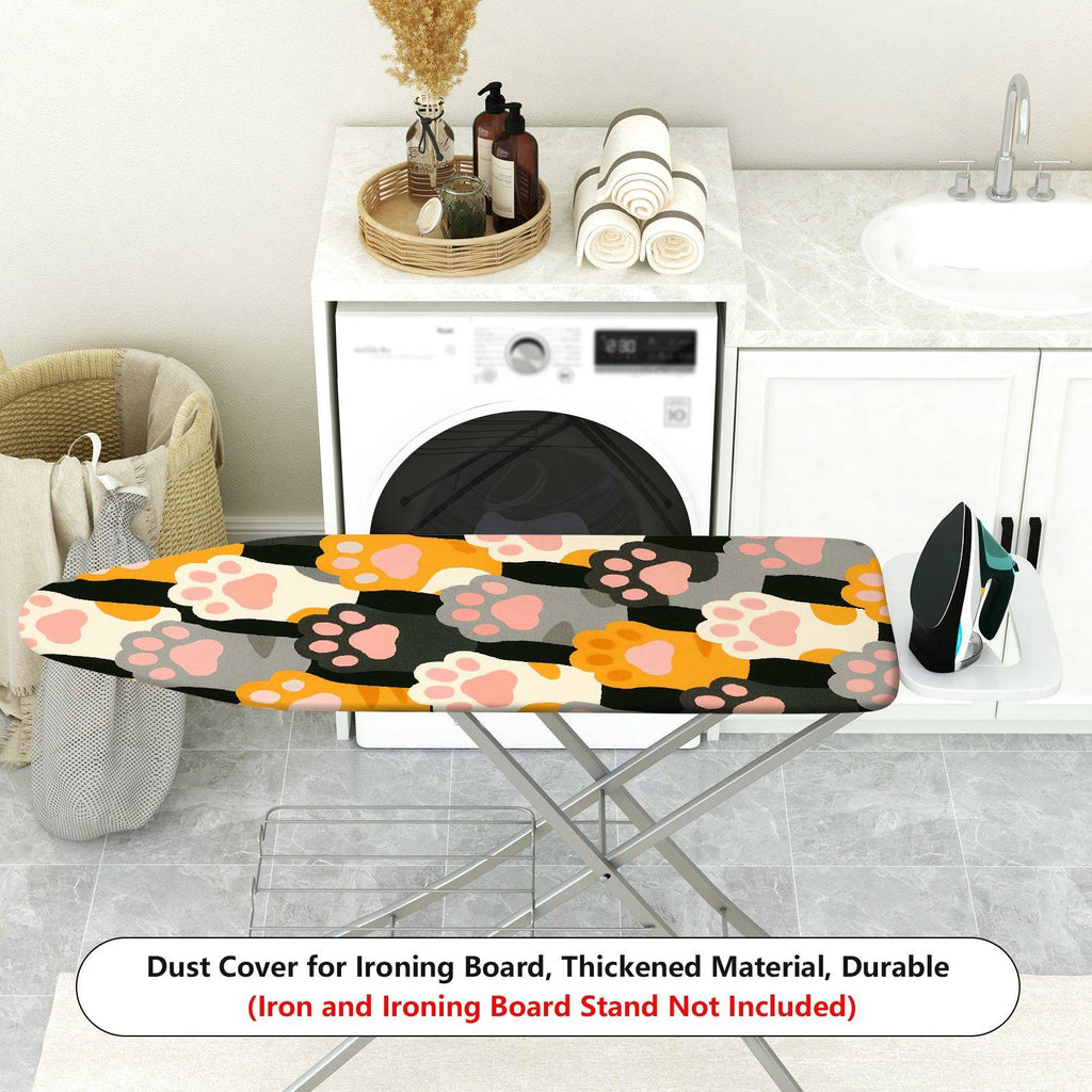 1-Piece Cat Paw Pattern Multicolor Decorative  Ironing Board Cover, Universal Size, Without Board