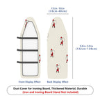 1-Piece Christmas Santa Claus  Ironing Board Cover, Universal Size, Without Board
