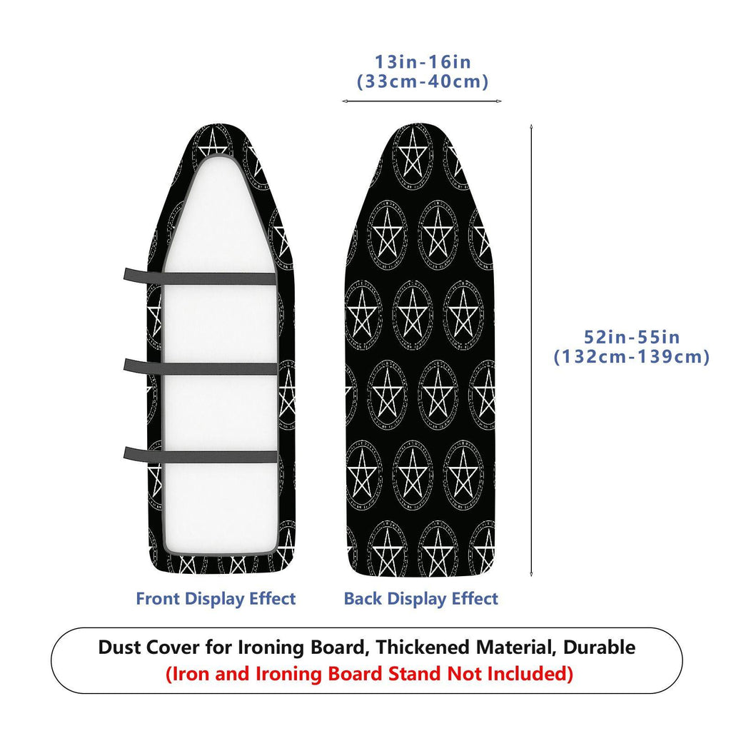 1-Piece Pentagram Black Star Pattern  Ironing Board Cover, Universal Size, Without Board