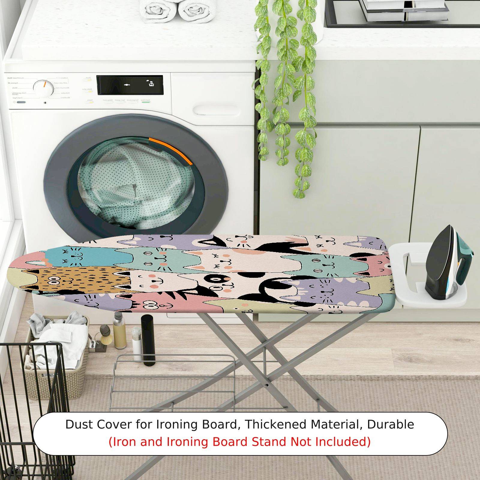 1-Piece Animal Pastel  Ironing Board Cover, Universal Size, Without Board