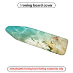 1-Piece Ocean Seashell Starfish  Ironing Board Cover, Universal Size, Without Board