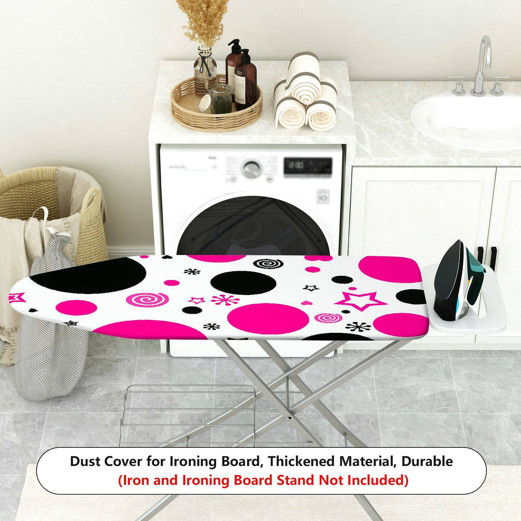 1-Piece Polka Dot Swirl Star  Ironing Board Cover, Universal Size, Without Board