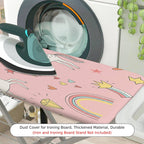 1-Piece Unicorn Rainbow Star  Ironing Board Cover, Universal Size, Without Board