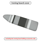 1-Piece Striped Gray Black  Ironing Board Cover, Universal Size, Without Board