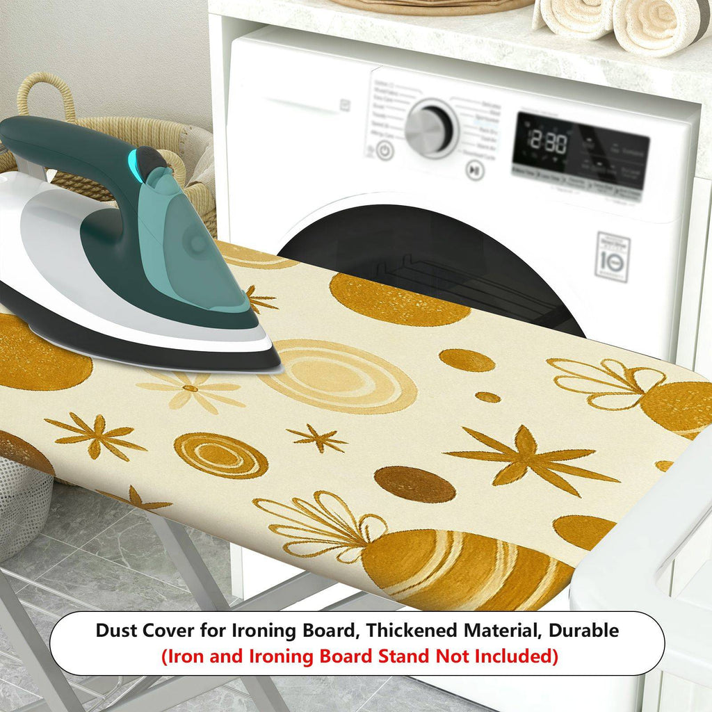1-Piece Golden Star Polka Dot Artistic  Ironing Board Cover, Universal Size, Without Board