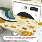 1-Piece Golden Star Polka Dot Artistic  Ironing Board Cover, Universal Size, Without Board