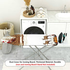 1-Piece Christmas Santa Reindeer Sleigh  Ironing Board Cover, Universal Size, Without Board