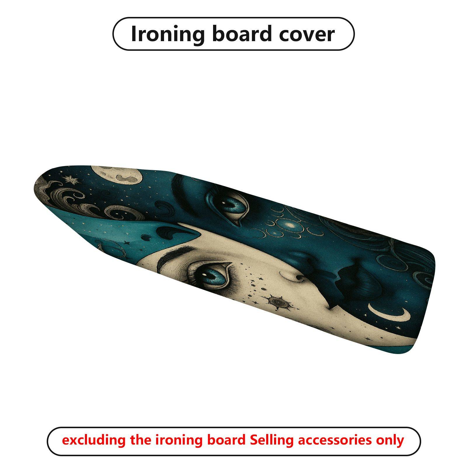 1-Piece Moon Starry Night Abstract  Ironing Board Cover, Universal Size, Without Board
