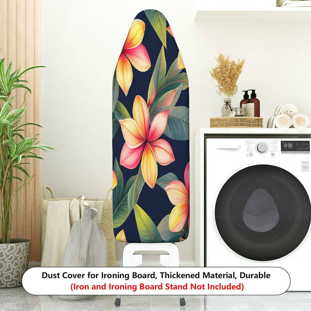 1-Piece Floral Tropical Leaves Flower  Ironing Board Cover, Universal Size, Without Board