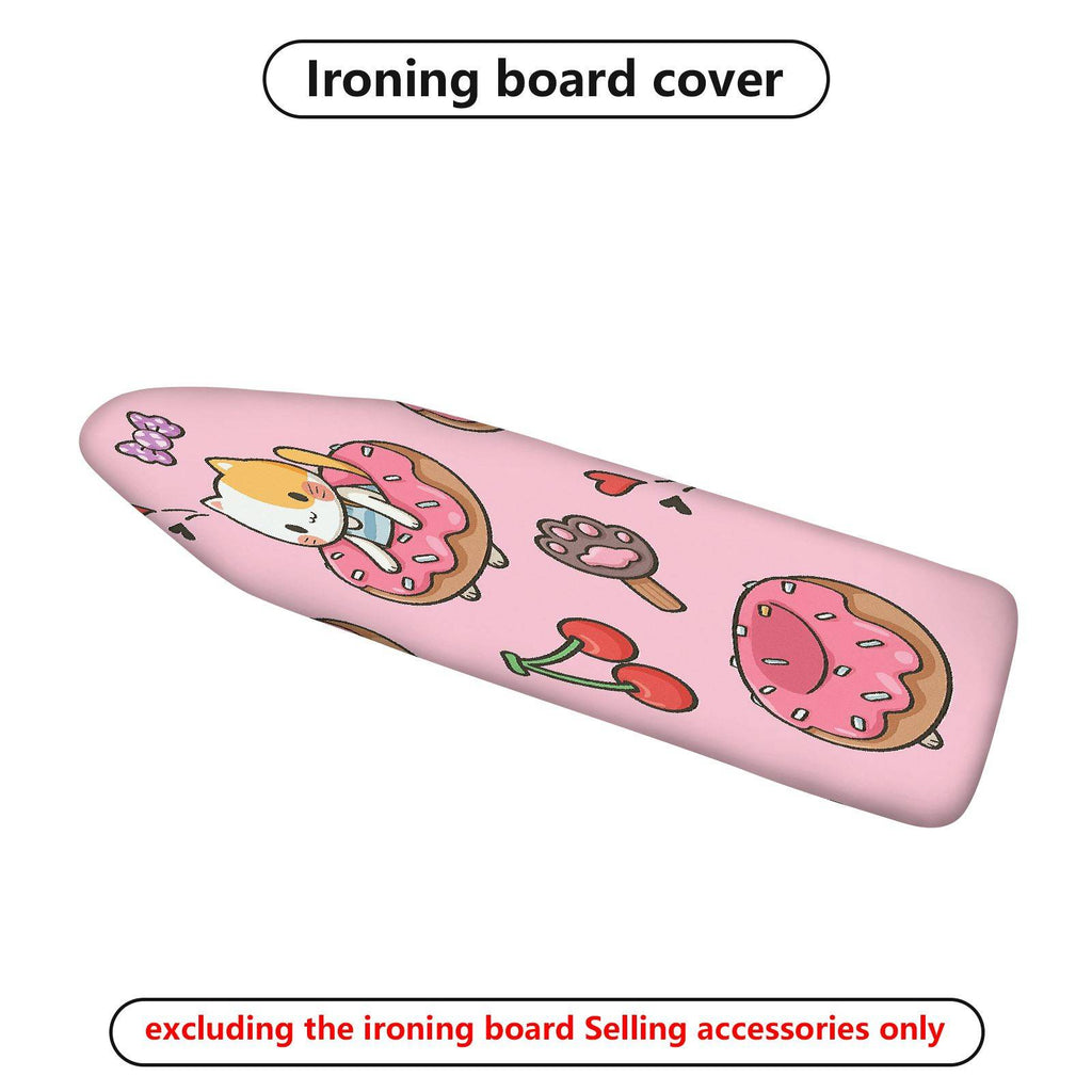 1-Piece Cat Donut Cherry  Ironing Board Cover, Universal Size, Without Board