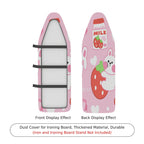 1-Piece Strawberry Milk Bunny  Ironing Board Cover, Universal Size, Without Board