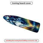 1-Piece Wolf Art Colorful Animal Painting  Ironing Board Cover, Universal Size, Without Board