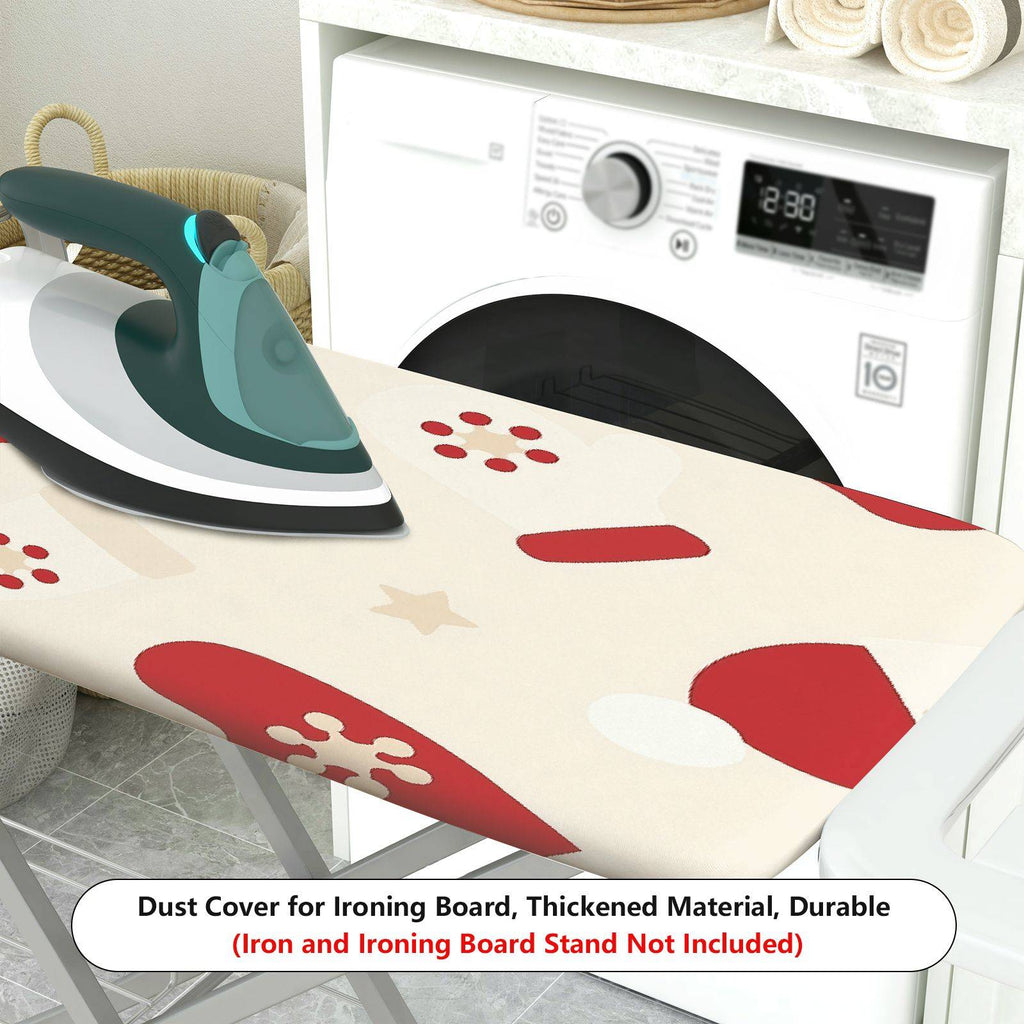1-Piece Christmas Gloves Snowflake  Ironing Board Cover, Universal Size, Without Board