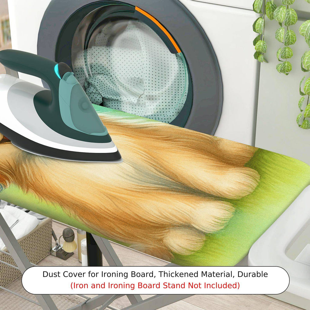 1-Piece Cute Dog Flower  Ironing Board Cover, Universal Size, Without Board