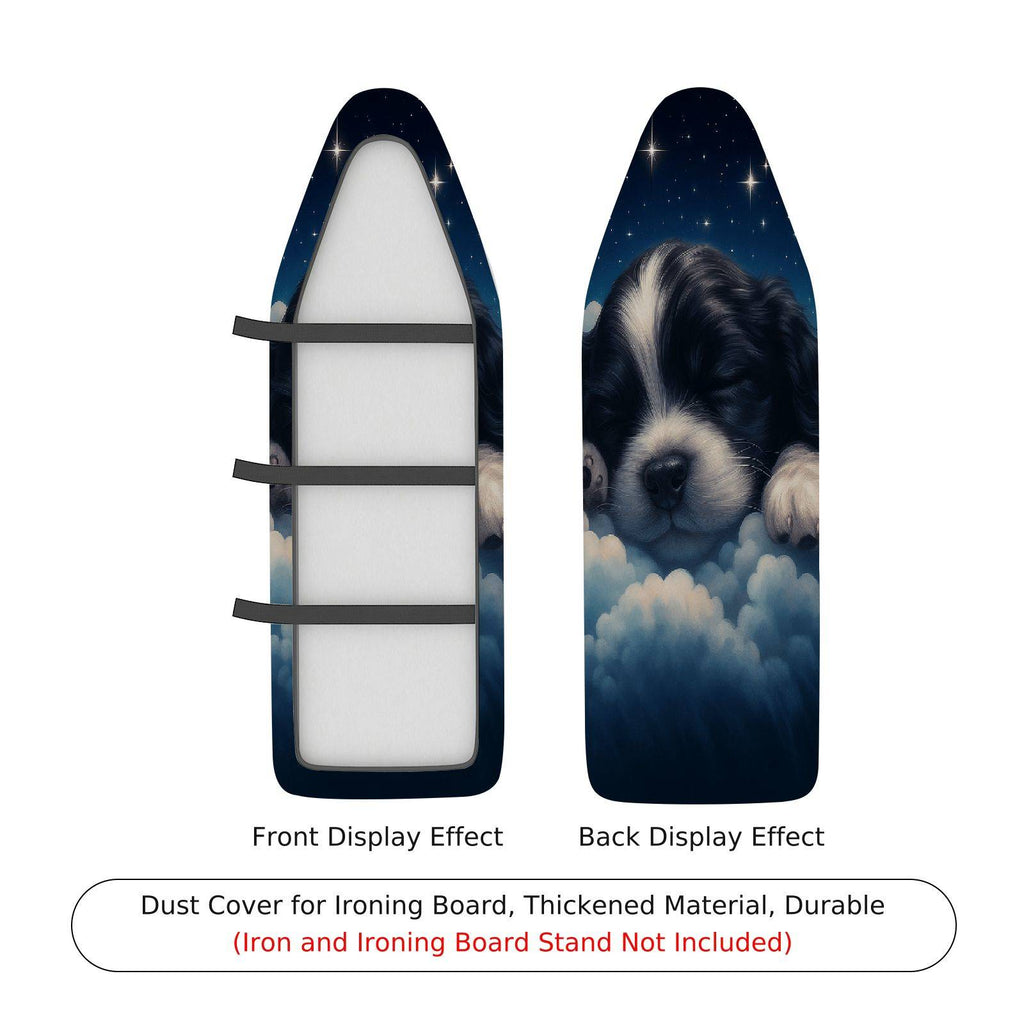 1-Piece Starry Night Puppy Sleeping Cloud  Ironing Board Cover, Universal Size, Without Board