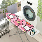 1-Piece Rabbit Strawberry Pink  Ironing Board Cover, Universal Size, Without Board