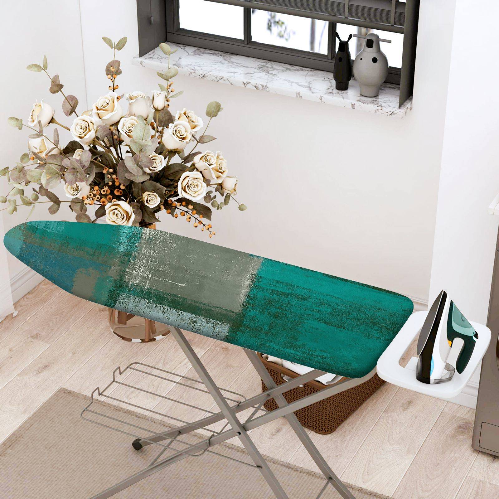1-Piece Modern Retro Abstract  Ironing Board Cover, Universal Size, Without Board