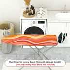 1-Piece Colorful Striped Pattern Waves Swirl  Ironing Board Cover, Universal Size, Without Board