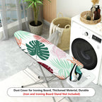 1-Piece Tropical Leaves Floral Nature  Ironing Board Cover, Universal Size, Without Board