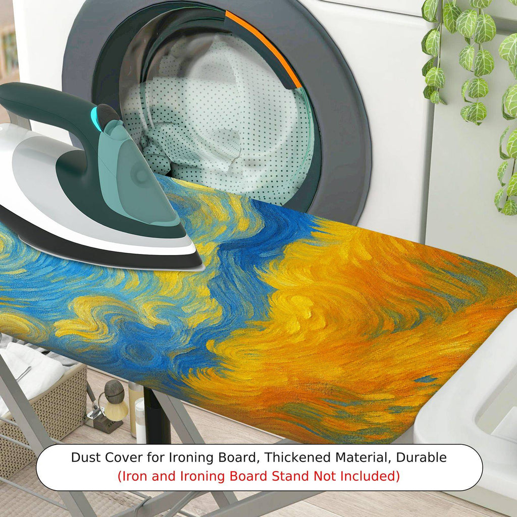 1-Piece Starry Night Van Gogh Painting Print Art  Ironing Board Cover, Universal Size, Without Board