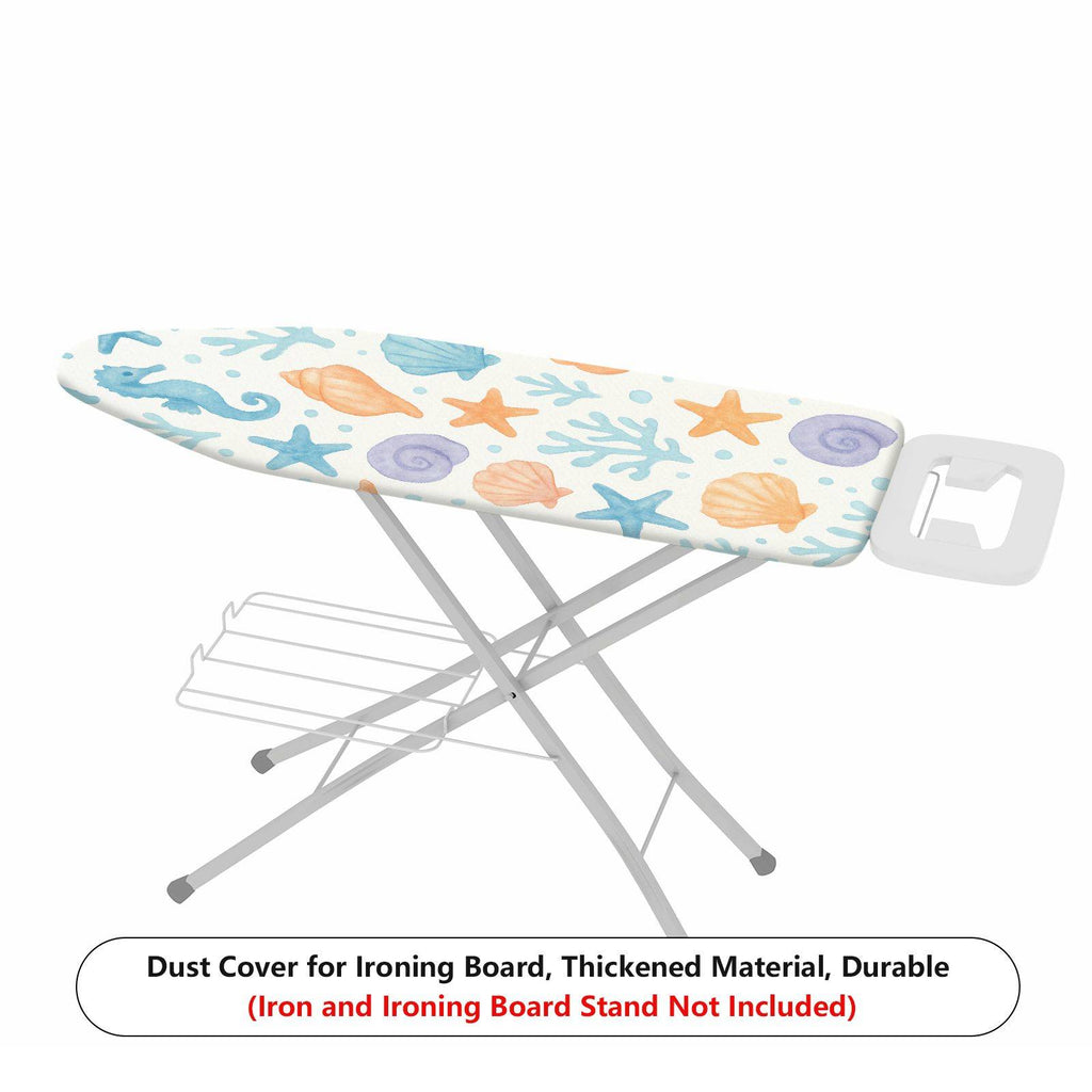 1-Piece Sea Shell Seahorse Starfish  Ironing Board Cover, Universal Size, Without Board