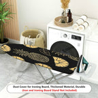 1-Piece Pineapple Tropical Fruit Black  Ironing Board Cover, Universal Size, Without Board