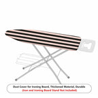 1-Piece Black Pink Striped Modern  Ironing Board Cover, Universal Size, Without Board