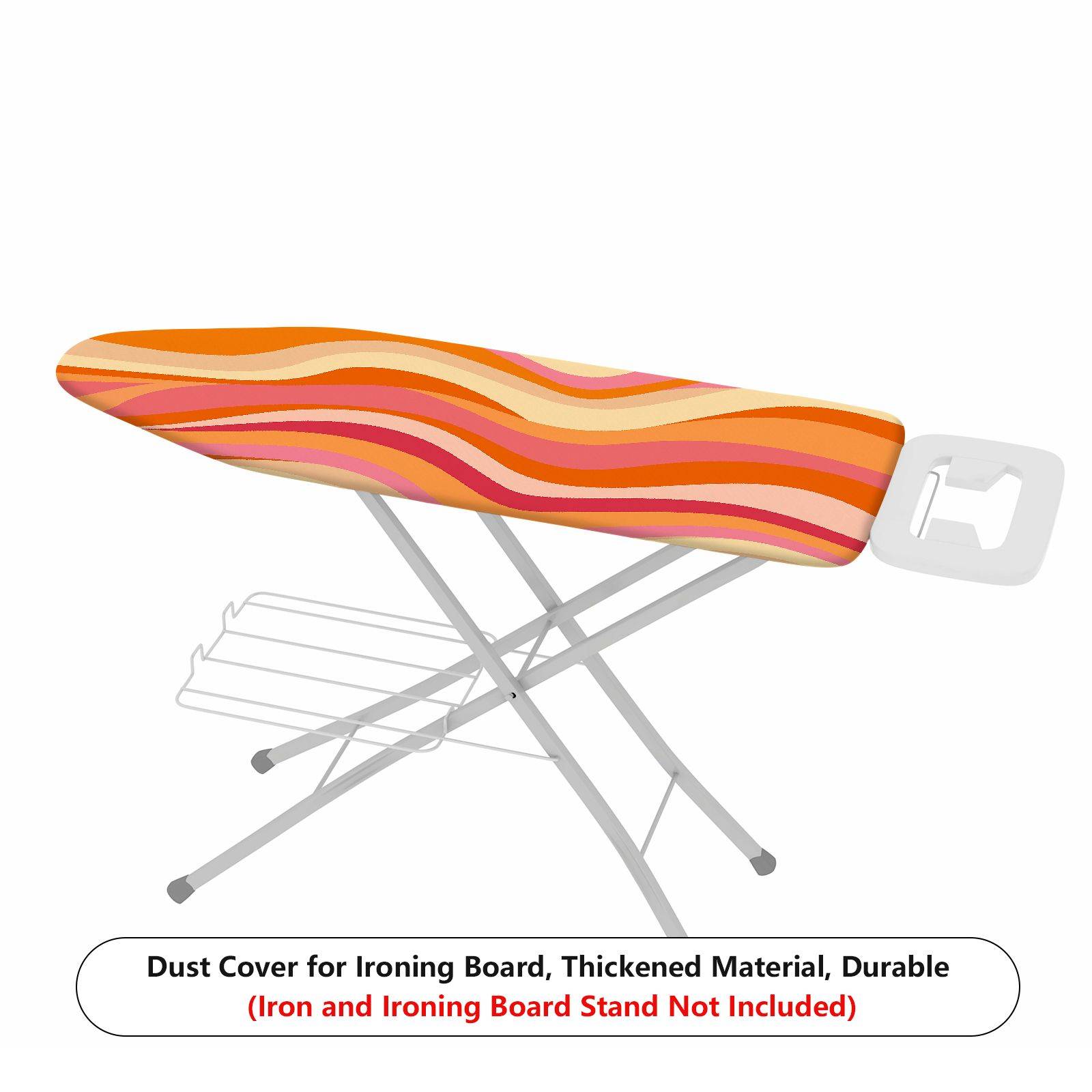 1-Piece Colorful Striped Pattern Waves Swirl  Ironing Board Cover, Universal Size, Without Board
