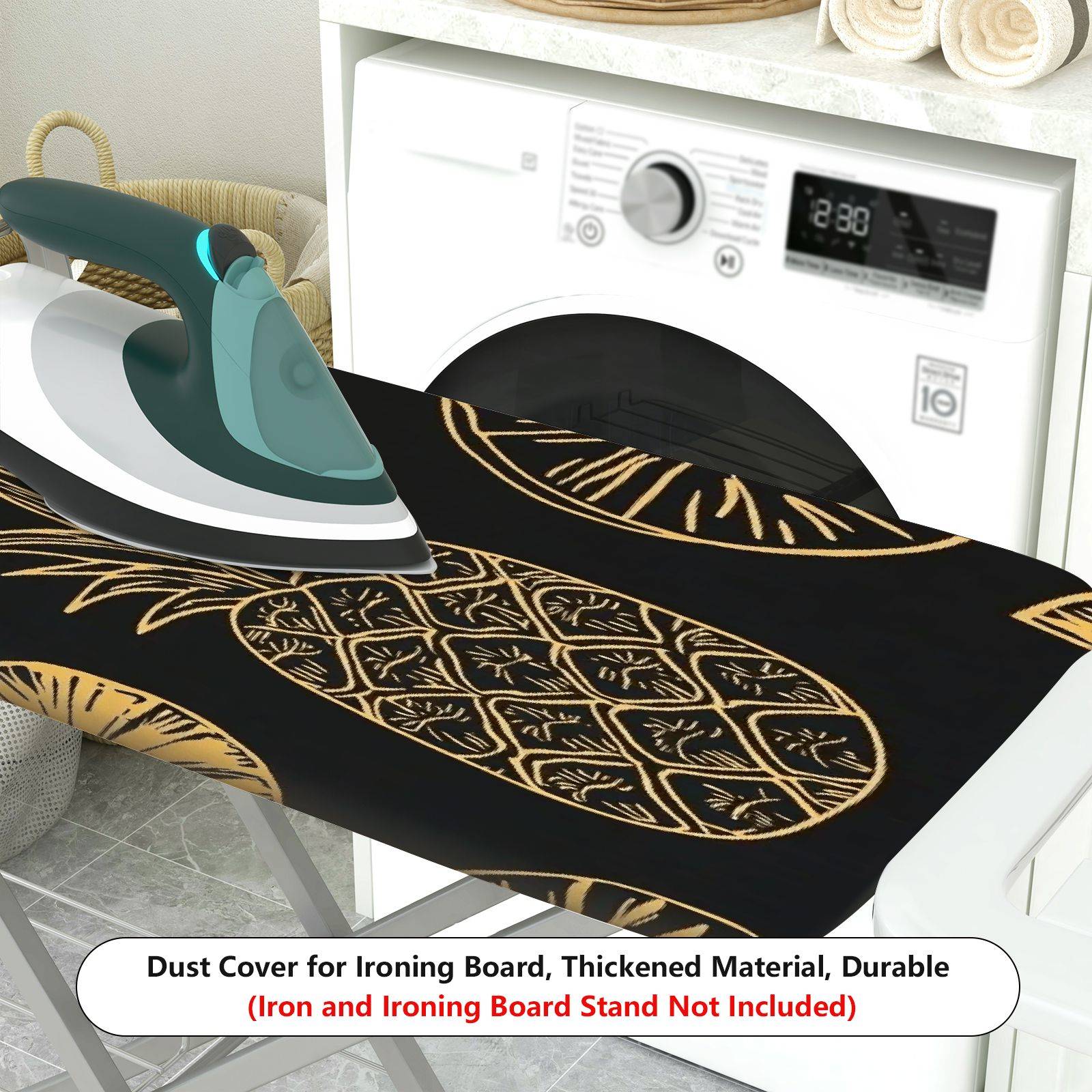 1-Piece Pineapple Tropical Fruit  Ironing Board Cover, Universal Size, Without Board