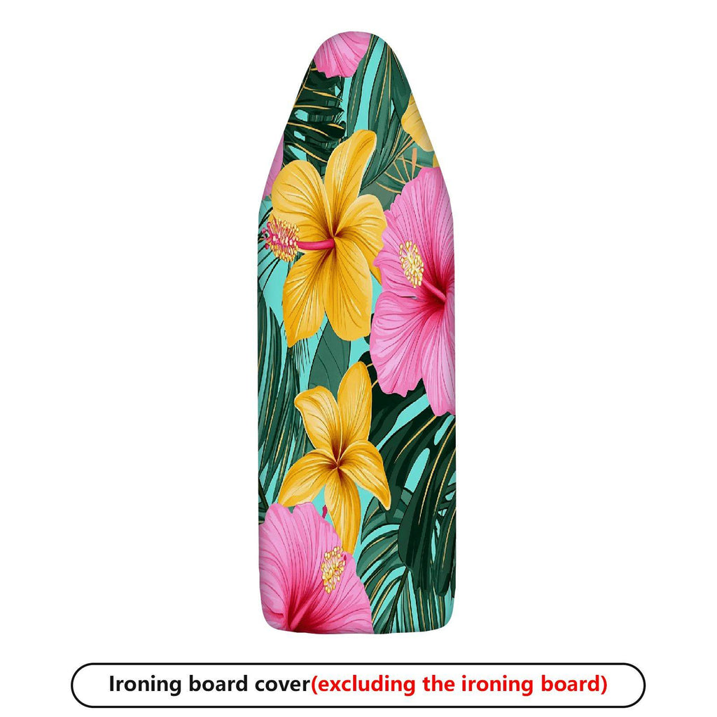 1-Piece Tropical Floral Leaf Deco  Ironing Board Cover, Universal Size, Without Board