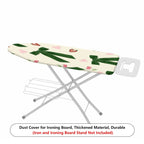 1-Piece Green Ribbon Strawberry Cherry  Ironing Board Cover, Universal Size, Without Board