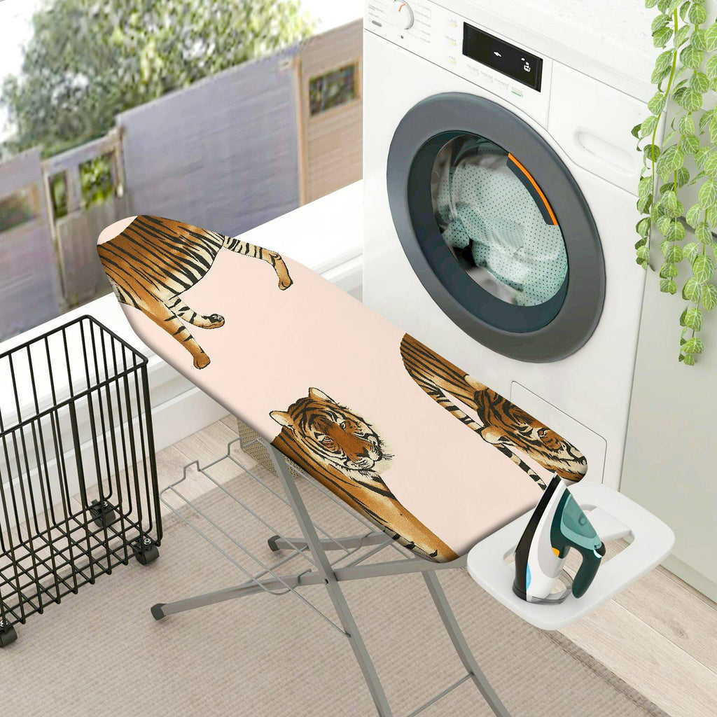 1-Piece Tiger Animal Print Striped  Ironing Board Cover, Universal Size, Without Board