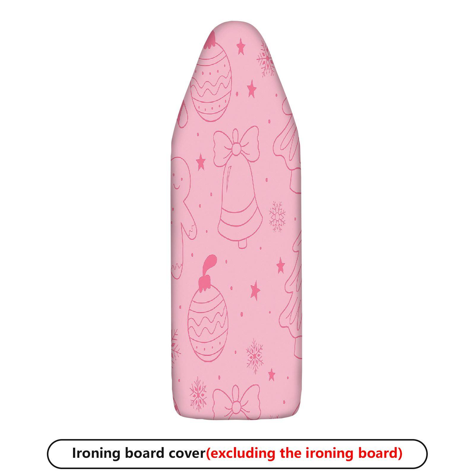 1-Piece Christmas Bell Star Ornament  Ironing Board Cover, Universal Size, Without Board
