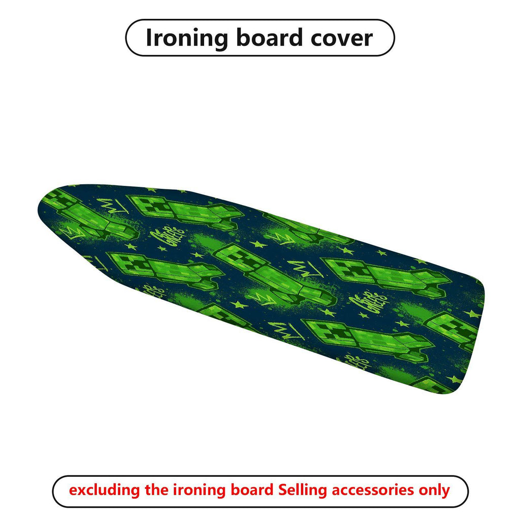 1-Piece Green Stars Blue  Ironing Board Cover, Universal Size, Without Board
