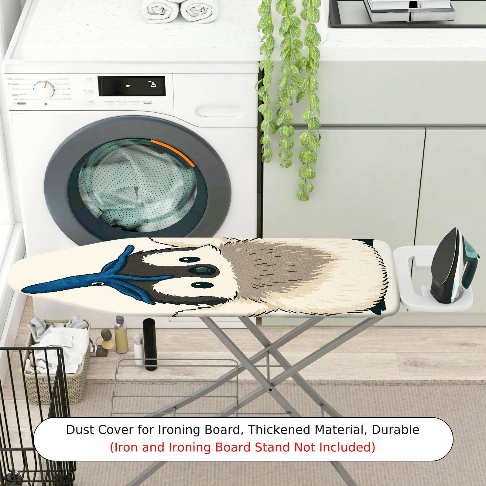 1-Piece Penguin Animal Print Cute  Ironing Board Cover, Universal Size, Without Board