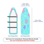 1-Piece Stars Multicolor Pastel  Ironing Board Cover, Universal Size, Without Board