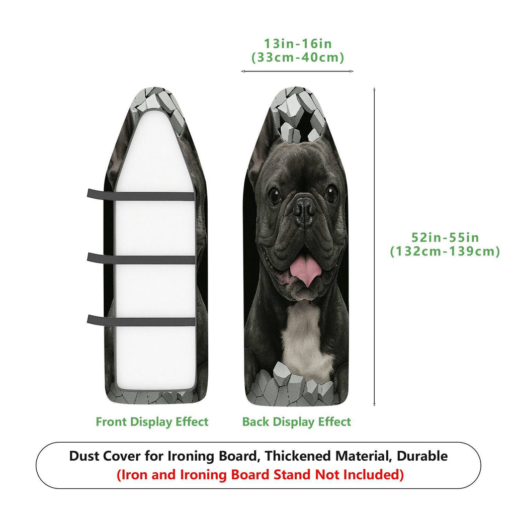 1-Piece Dog Black Cute  Ironing Board Cover, Universal Size, Without Board