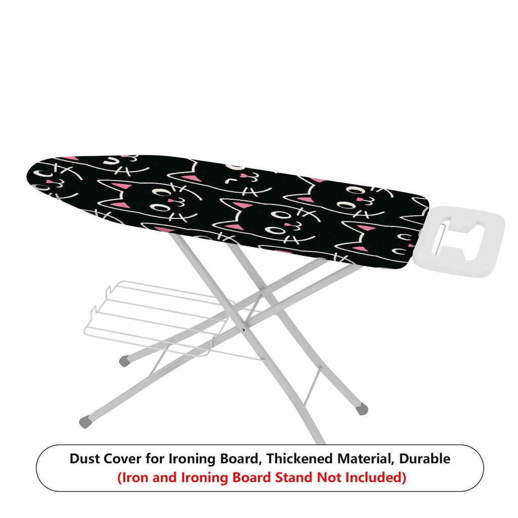 1-Piece Cat Black  Pattern  Ironing Board Cover, Universal Size, Without Board