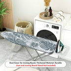 1-Piece Tropical Leaf Palm Gray  Ironing Board Cover, Universal Size, Without Board