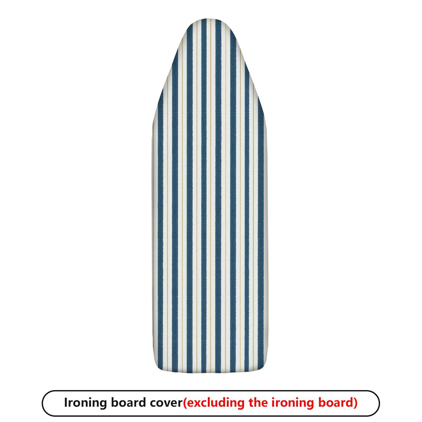 1-Piece Striped Design Navy Blue Pattern Neutral  Ironing Board Cover, Universal Size, Without Board