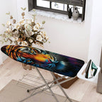 1-Piece Tiger Art Colorful Animal  Ironing Board Cover, Universal Size, Without Board