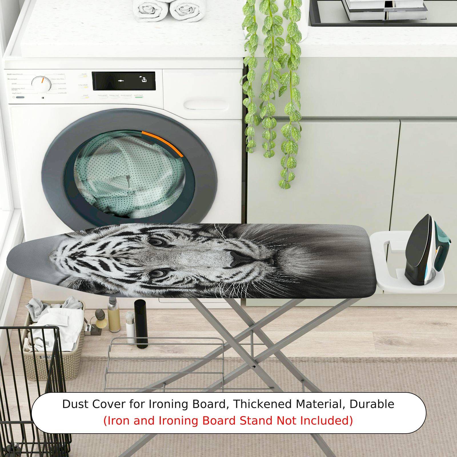 1-Piece Animal Wildlife Tiger  Ironing Board Cover, Universal Size, Without Board