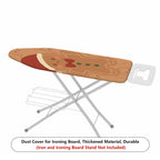 1-Piece Christmas Gingerbread Santa Claus  Ironing Board Cover, Universal Size, Without Board