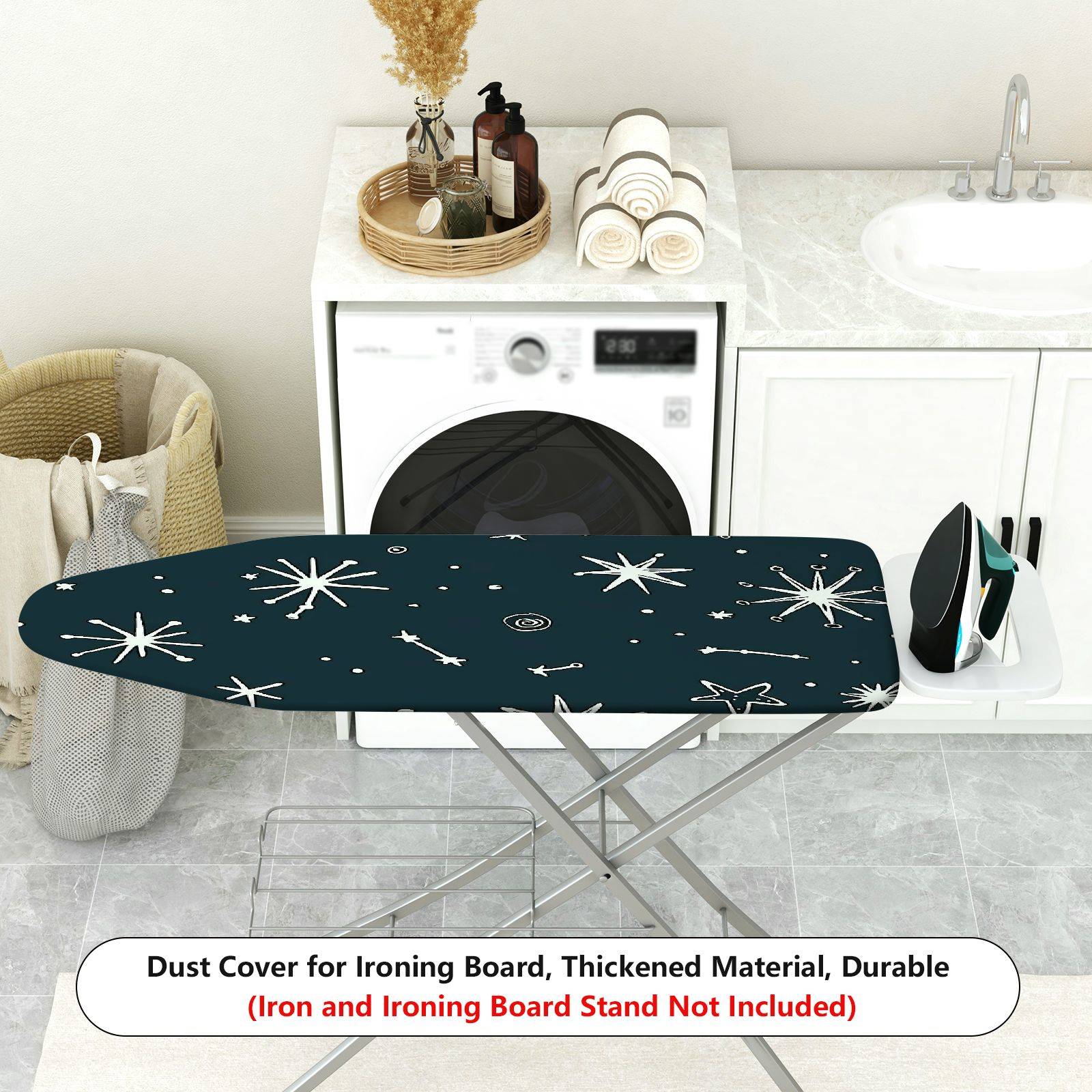 1-Piece Star Pattern Space Galaxy Universe  Ironing Board Cover, Universal Size, Without Board