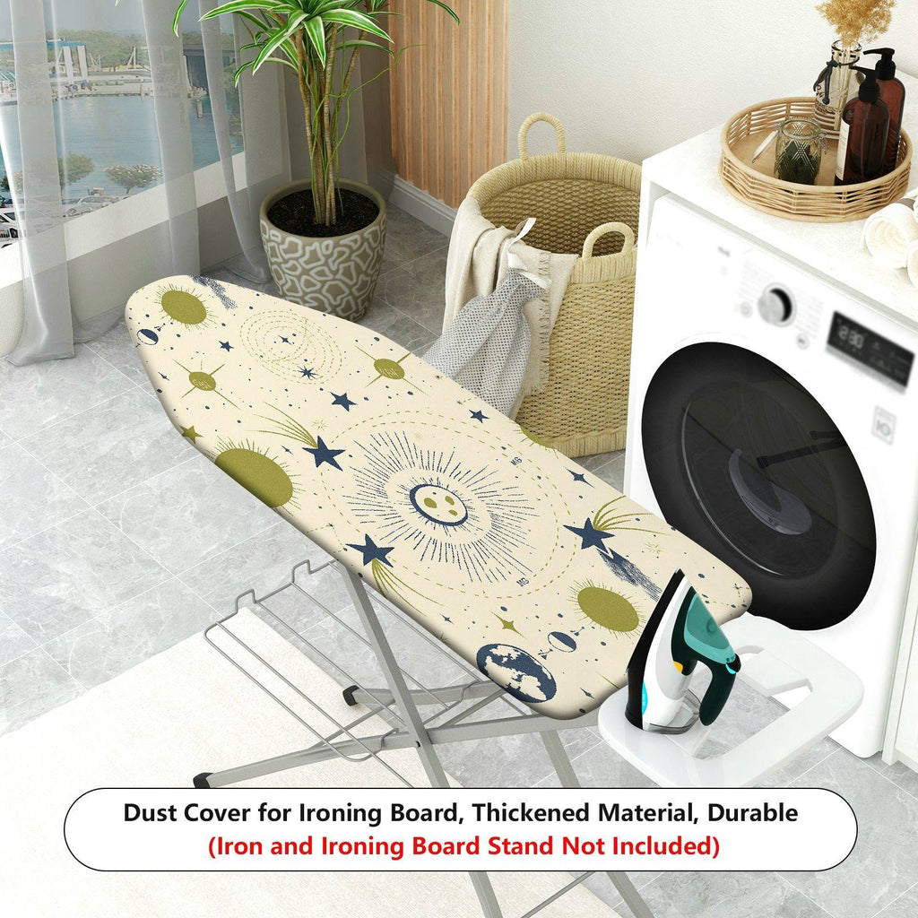 1-Piece Starry Universe Cosmic  Ironing Board Cover, Universal Size, Without Board