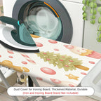 1-Piece Christmas Tree Gingerbread Candy  Ironing Board Cover, Universal Size, Without Board