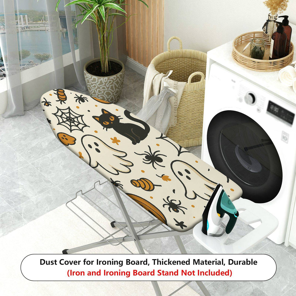1-Piece Ghost Cat Spider  Ironing Board Cover, Universal Size, Without Board