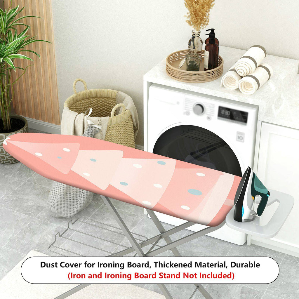 1-Piece Christmas Tree Pattern Pink Decor  Ironing Board Cover, Universal Size, Without Board