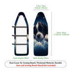 1-Piece Starry Night Puppy Sleeping Cloud  Ironing Board Cover, Universal Size, Without Board